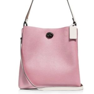 NWT Coach Charlie Color-Block Leather Bucket Bag Aurora Multi/Gunmetal